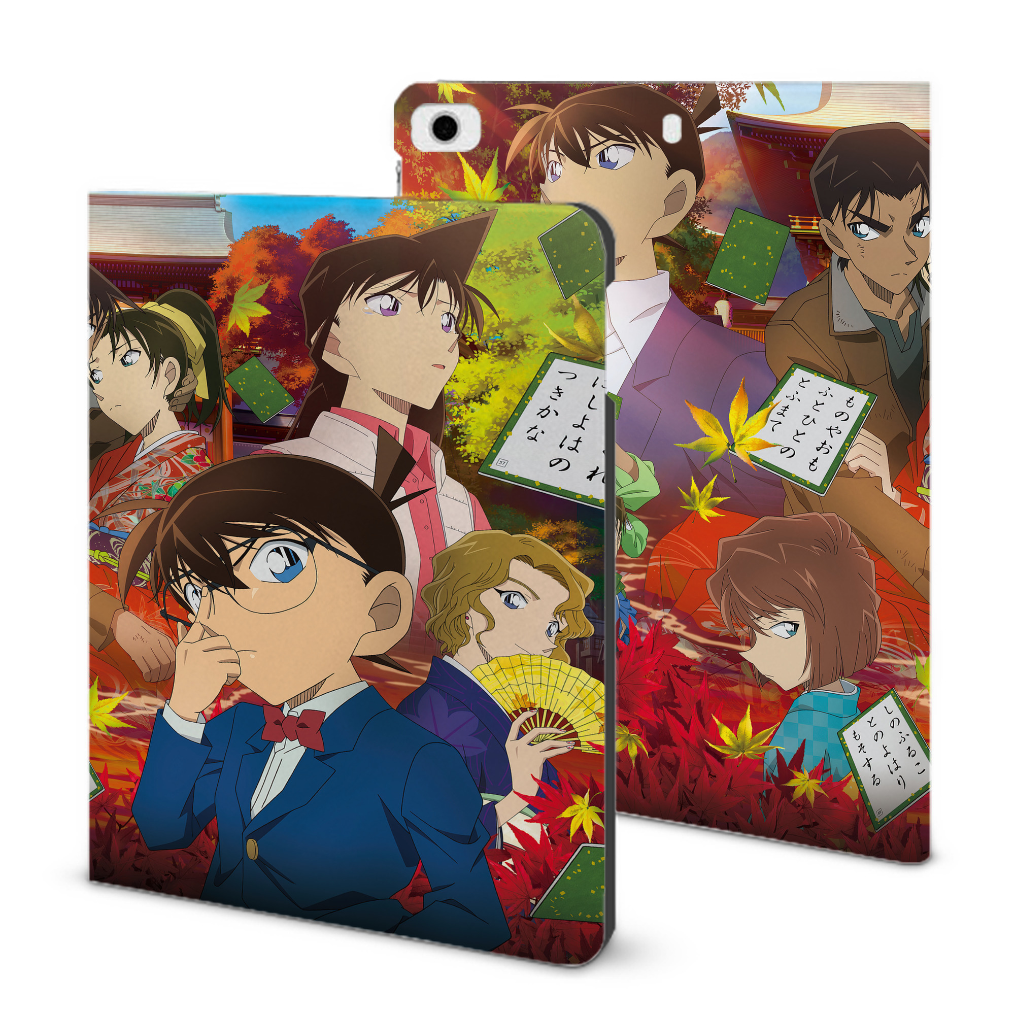 （画像用） 名探偵コナン Detective Conan IPad ケース ブック型 PUレザー TPU 耐衝撃 軽量 薄型 ペン収納なし 全面保護 IPad 各モデル対応